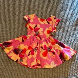 Tea Collection button back skirted dress in floral burst